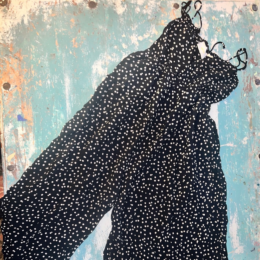 Jumper Spaghetti Strap Polka Dots